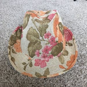 NWOT Women’s Relativity Floral Fedora